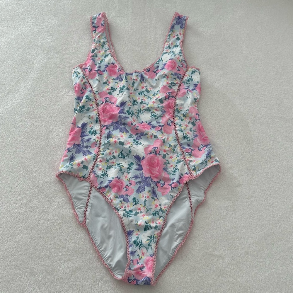 Loveshackfancy Mikkel Floral One-Piece Swimsuit Xs View 5